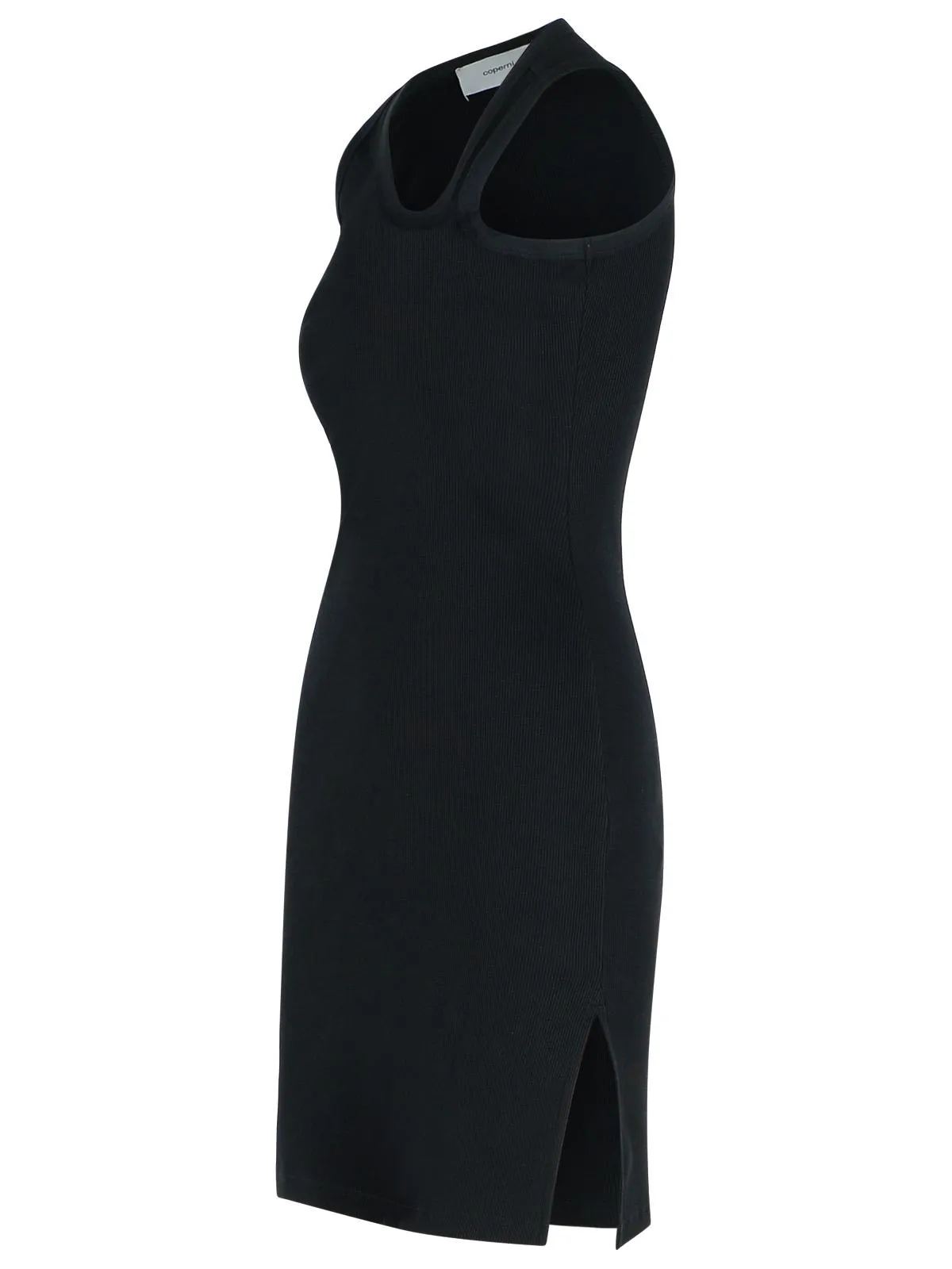 802 'Clip' Black Cotton Dress