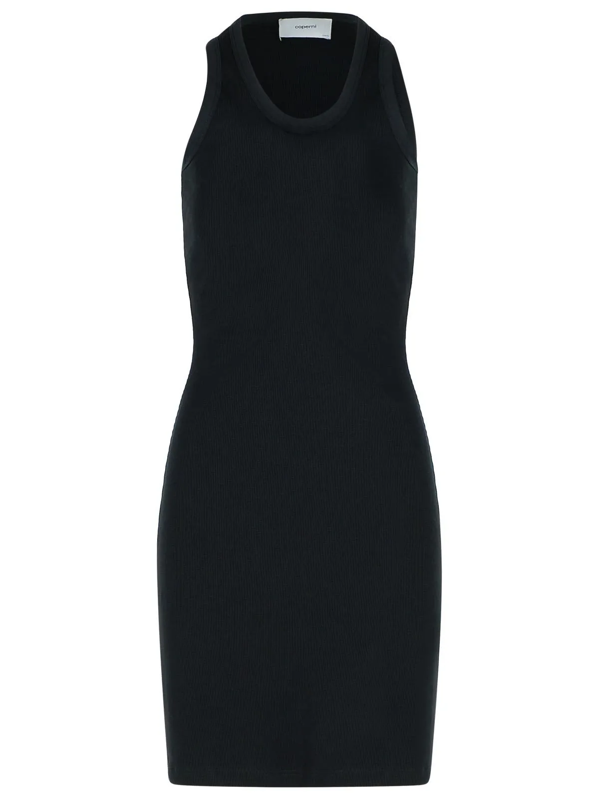 802 'Clip' Black Cotton Dress
