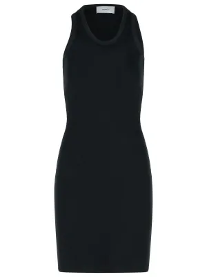 802 'Clip' Black Cotton Dress