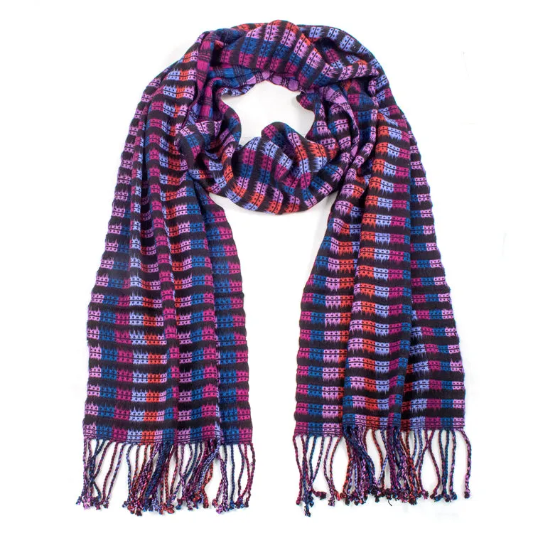 Abelina Scarf in Rose & Blue
