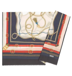 Aker Silk Cotton Patterned Hijab Shawl #8029-422