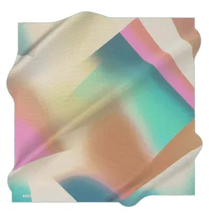 Aker Silk Cotton Patterned Square Scarf #7885-453