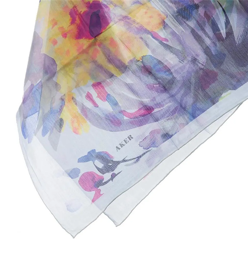 Aker Silk Cotton Square Hijab Scarf 7302-421