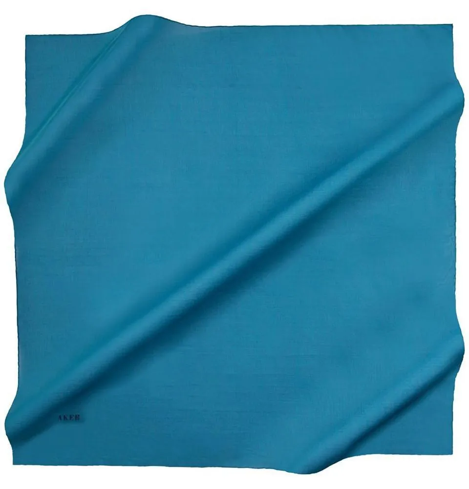 Aker Silk Cotton Square Solid Scarf #7071-422