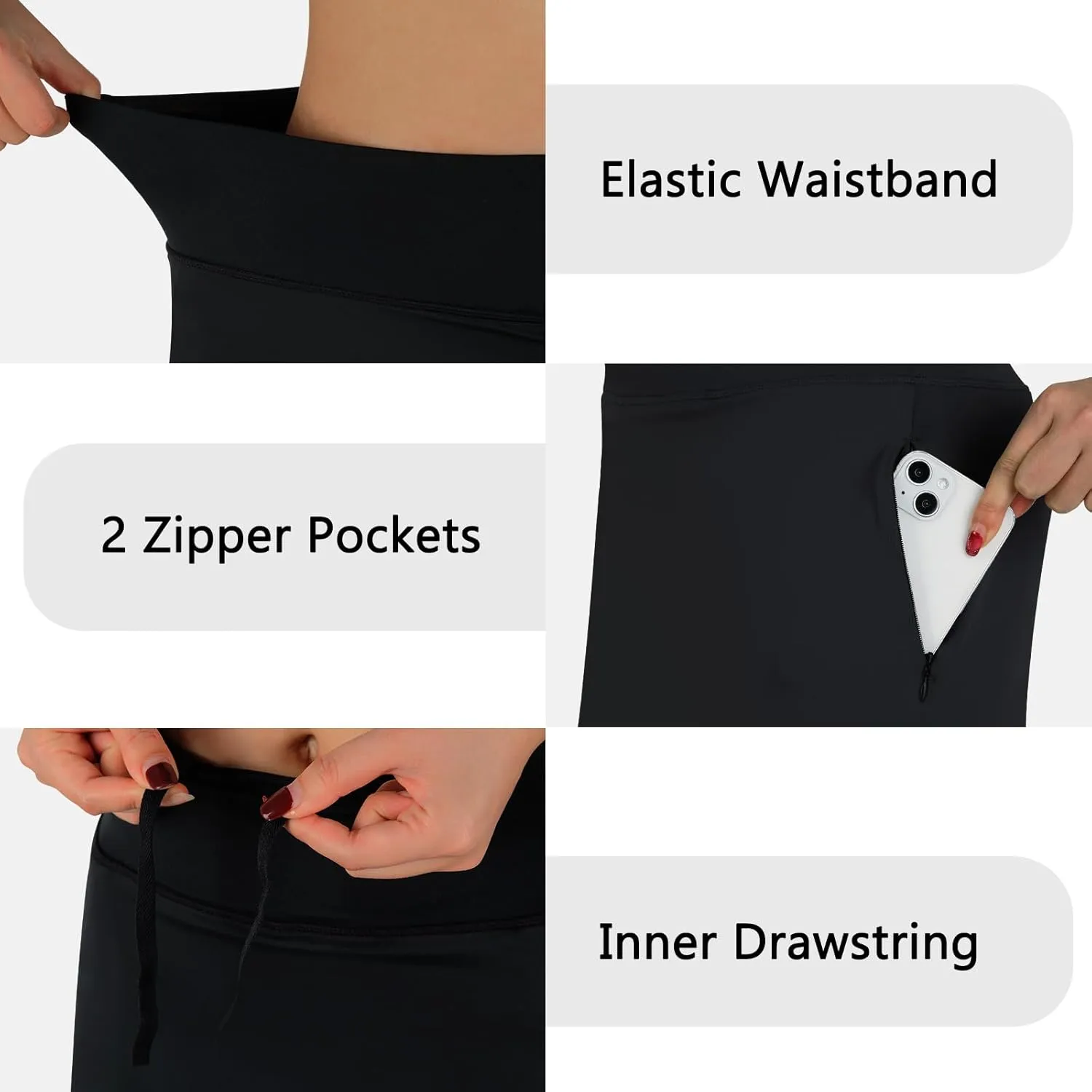 ANIVIVO Women's Midi Length Skorts Skirts with Pockets Modest Skirts 28" Long Knee Length Athletic Skorts