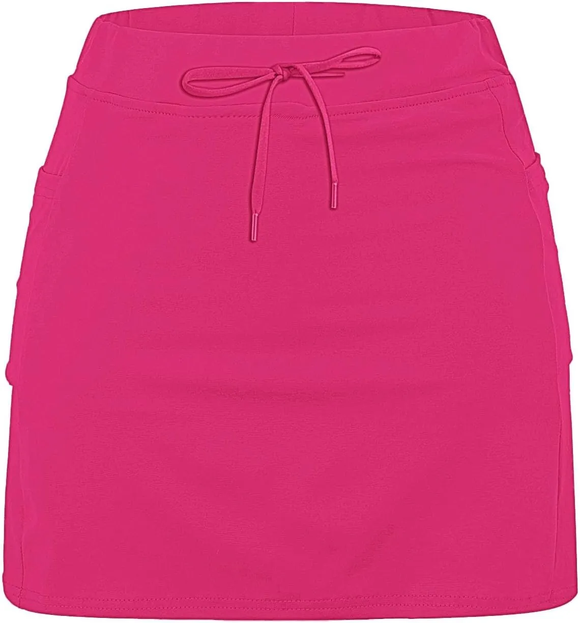 Athletic Skirts for Women Summer Loose Trendy Drawstring Solid Sports Tennis Skirts Built-in Shorts Plus Size, S-5XL