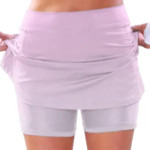 Athletic Skirts for Women Summer Yoga Skirts with Leggings Stretchy High Waist Lightweight Skirts Yoga Culottes for Sports
