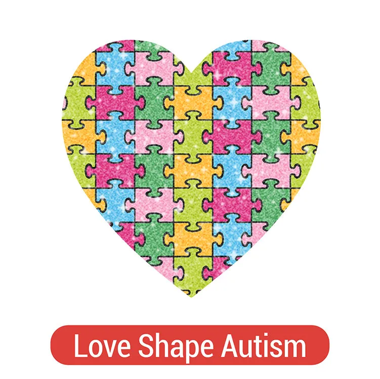 Autism Awareness Theme PAC Glitter HTV (8")