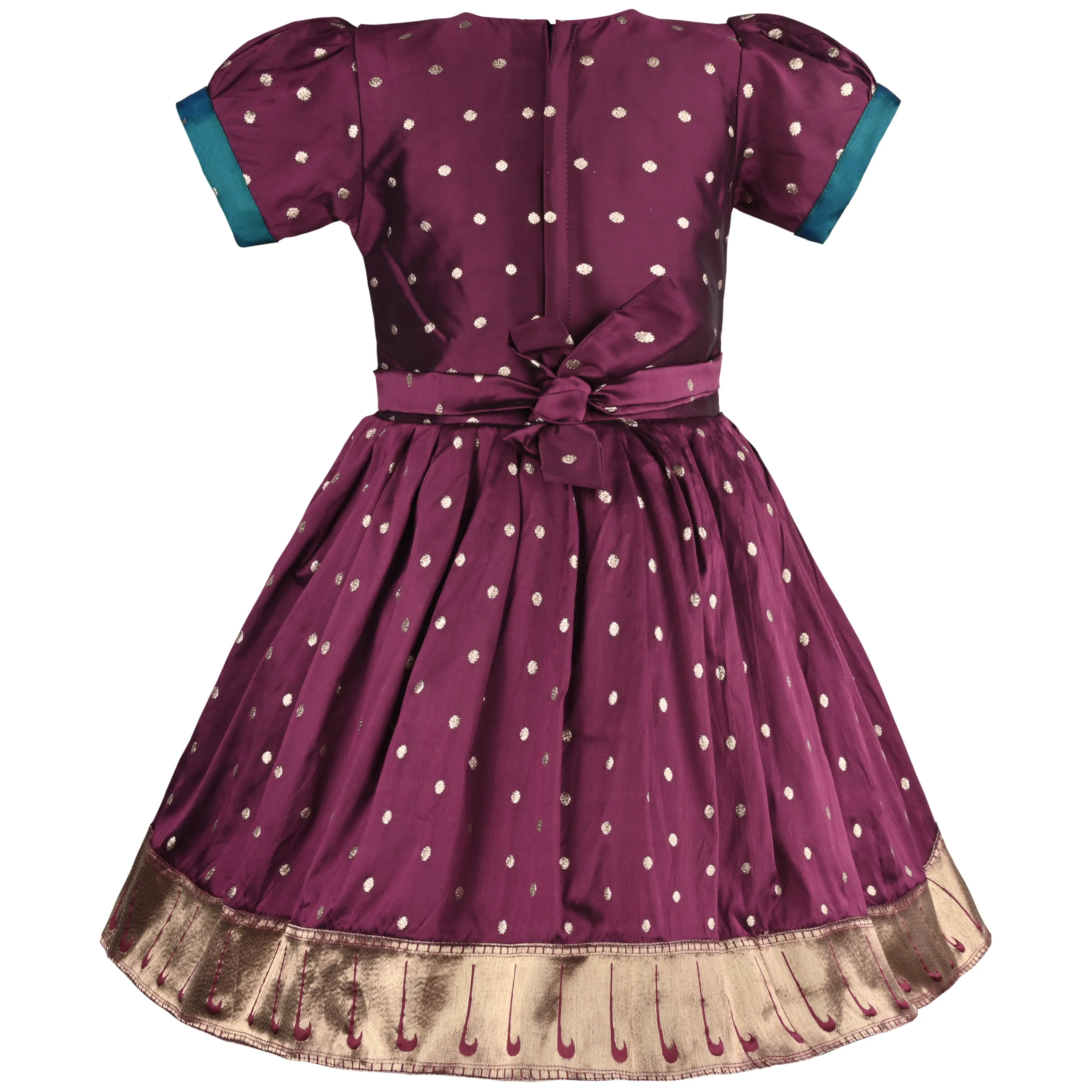 Baby Girls Elegant Silk Fabric/Knee Length Festive/Wedding