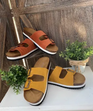 Beach Babe Rust Suede