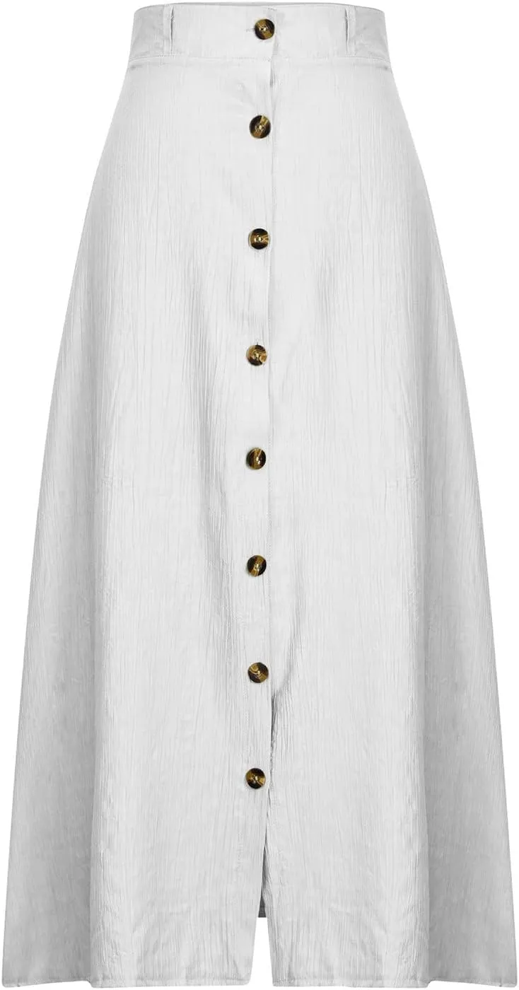 Beach Skirts for Women Lightweight Flowy Maxi Skirt Summer Casual Bohemian Holiday Skirts Trendy Resort Wear