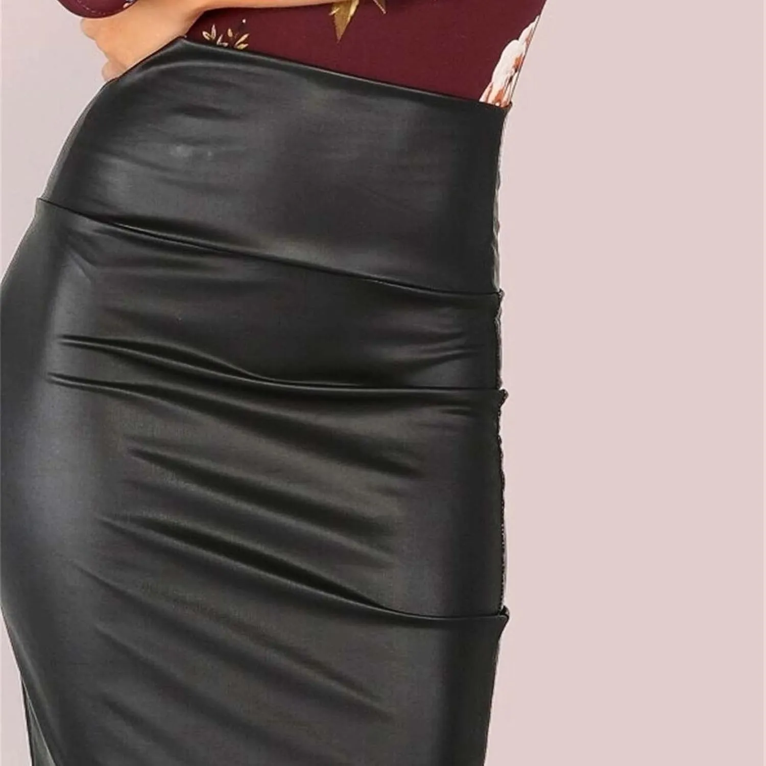 Bodycon Skirts for Women High Waisted Stretch Skirts Plus Size Wrap Skirt Keen Length Midi Skirts Sexy Outfits