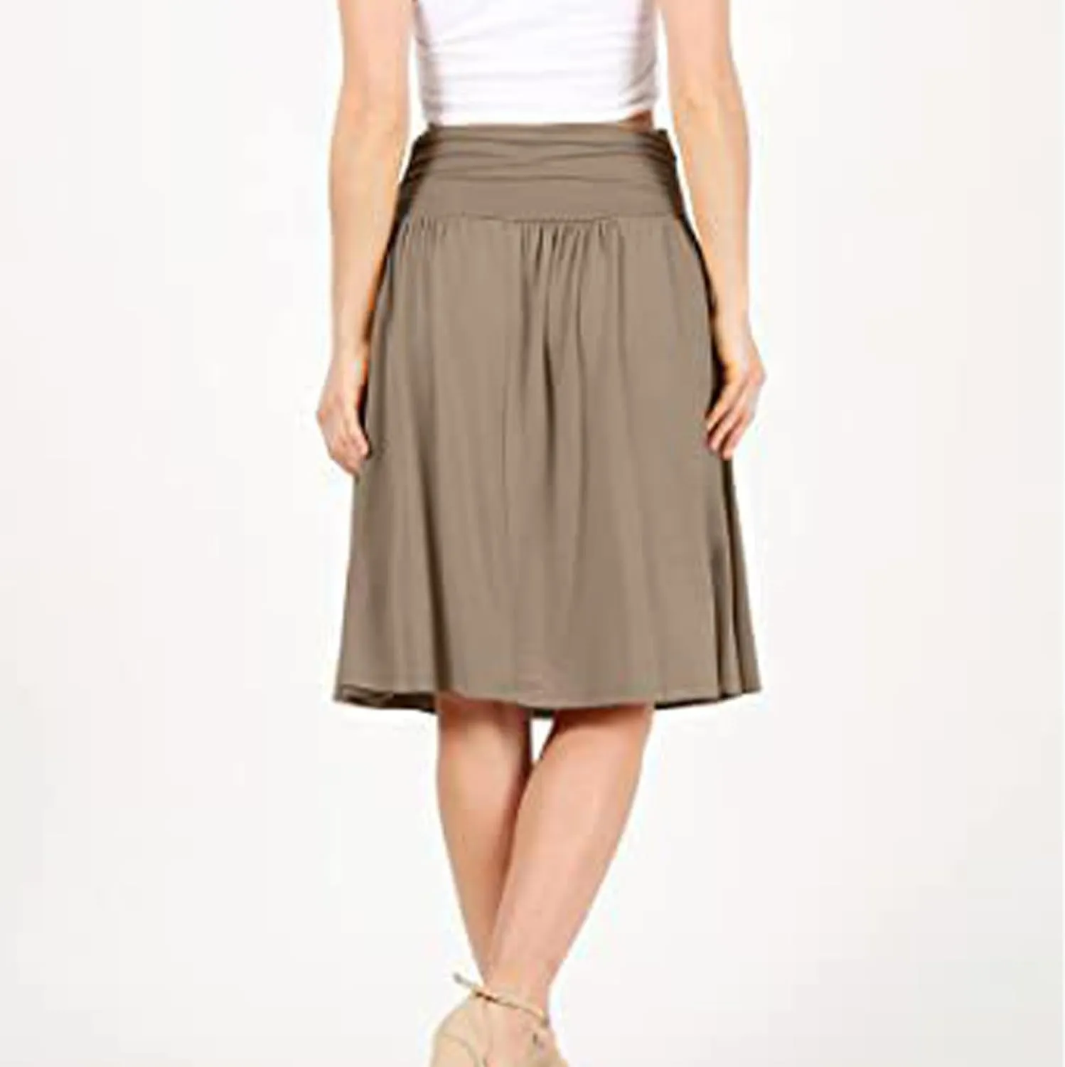 Boho Maxi Skirts for Women High Waisted Pleated Ruffle Swing Skirts with Pockets Summer Beach Vacation Clothes 2025