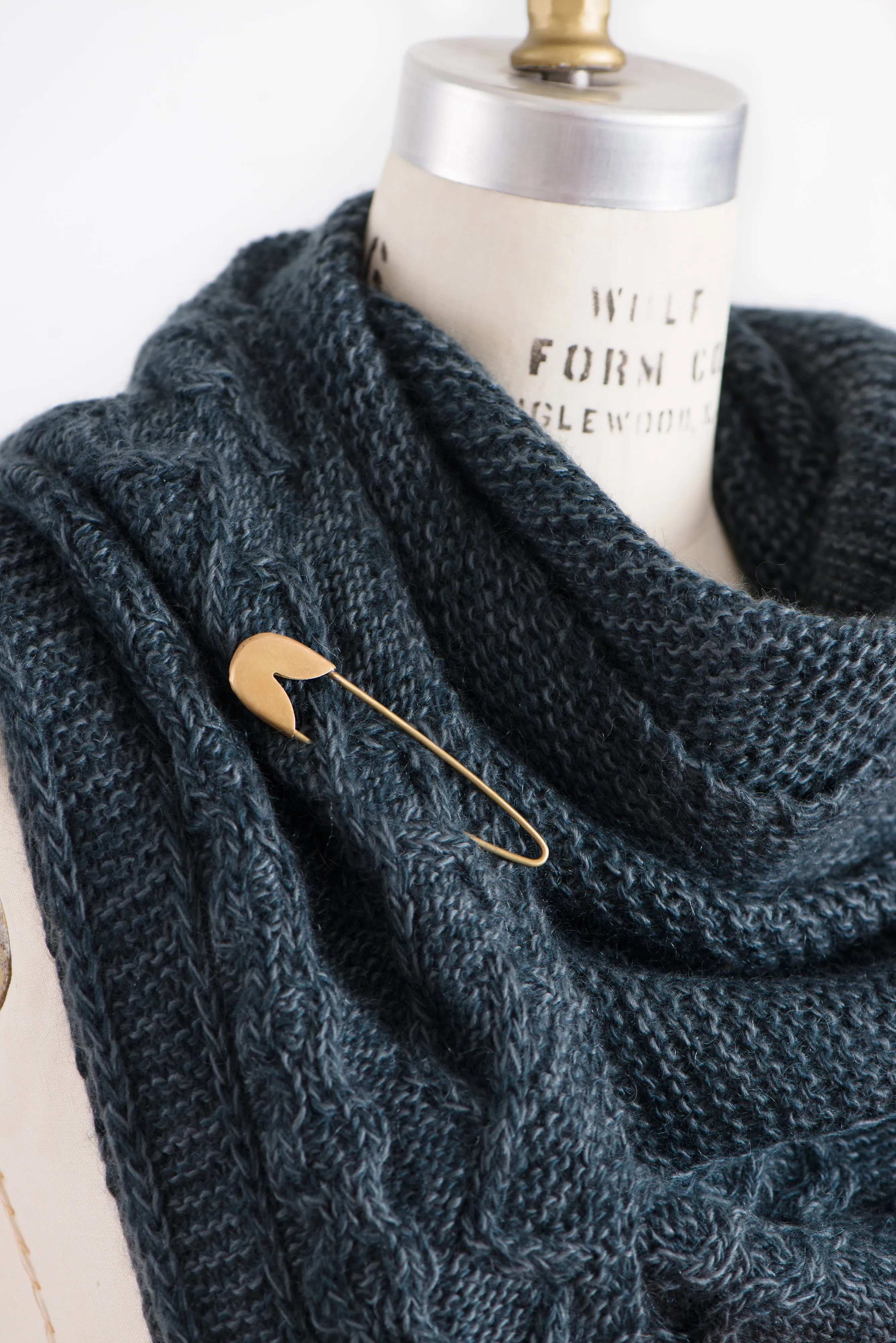 Brass Shawl Pin