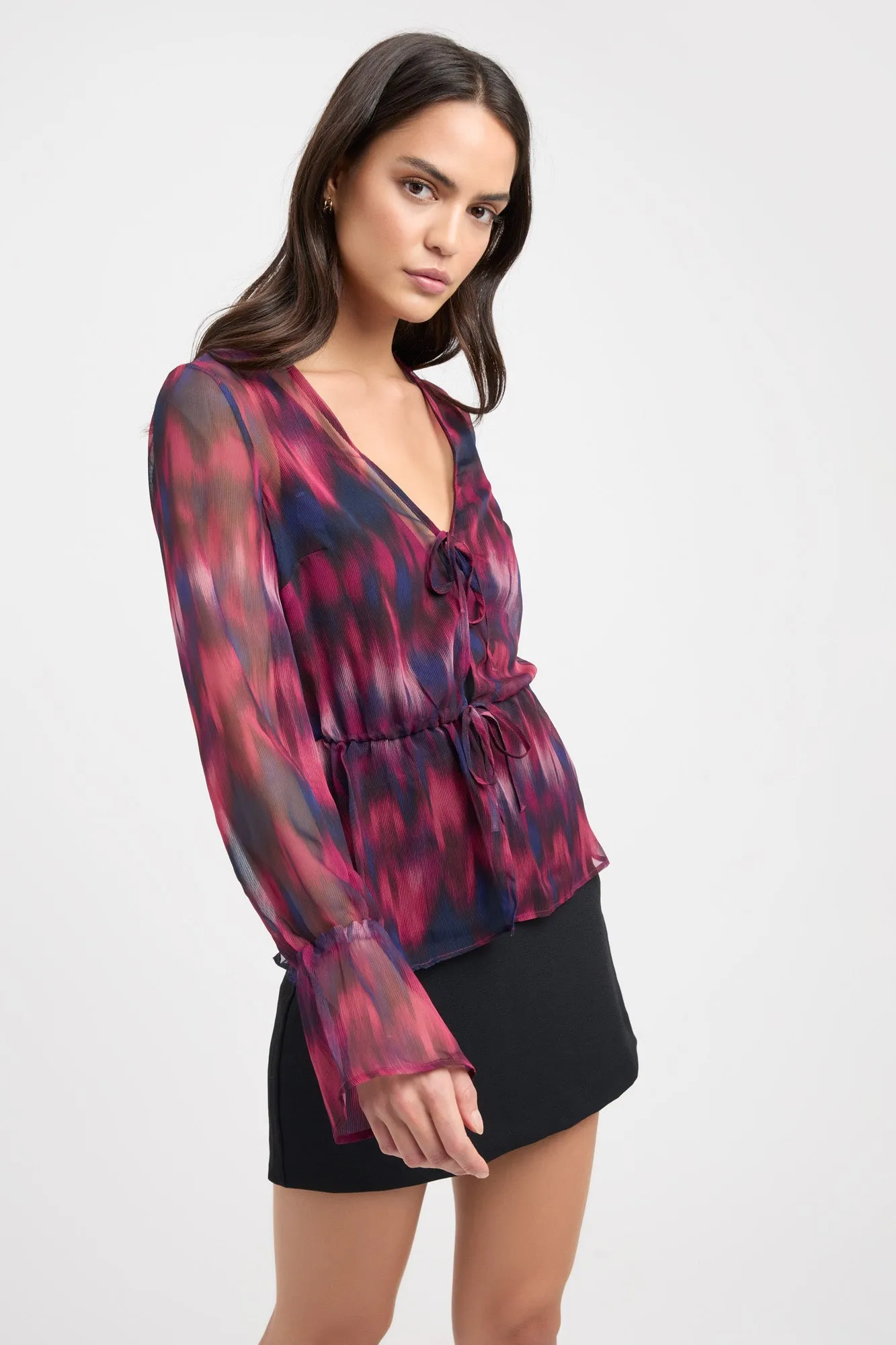 Bryn Tie Front Top