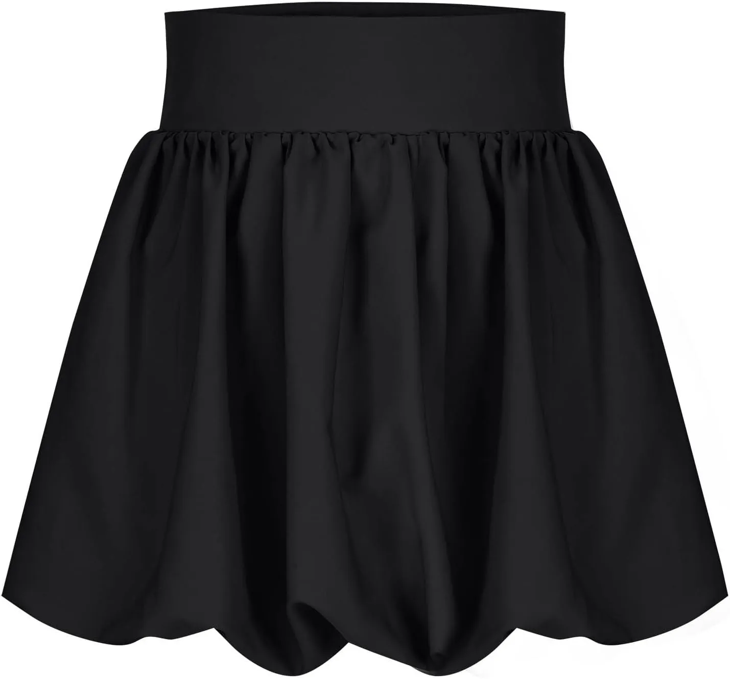 Bubble Skirts for Women A Line Mini Skirt Puffy Flared Skirts High Waisted Summer Skirt Casual Short Skirt Streetwear