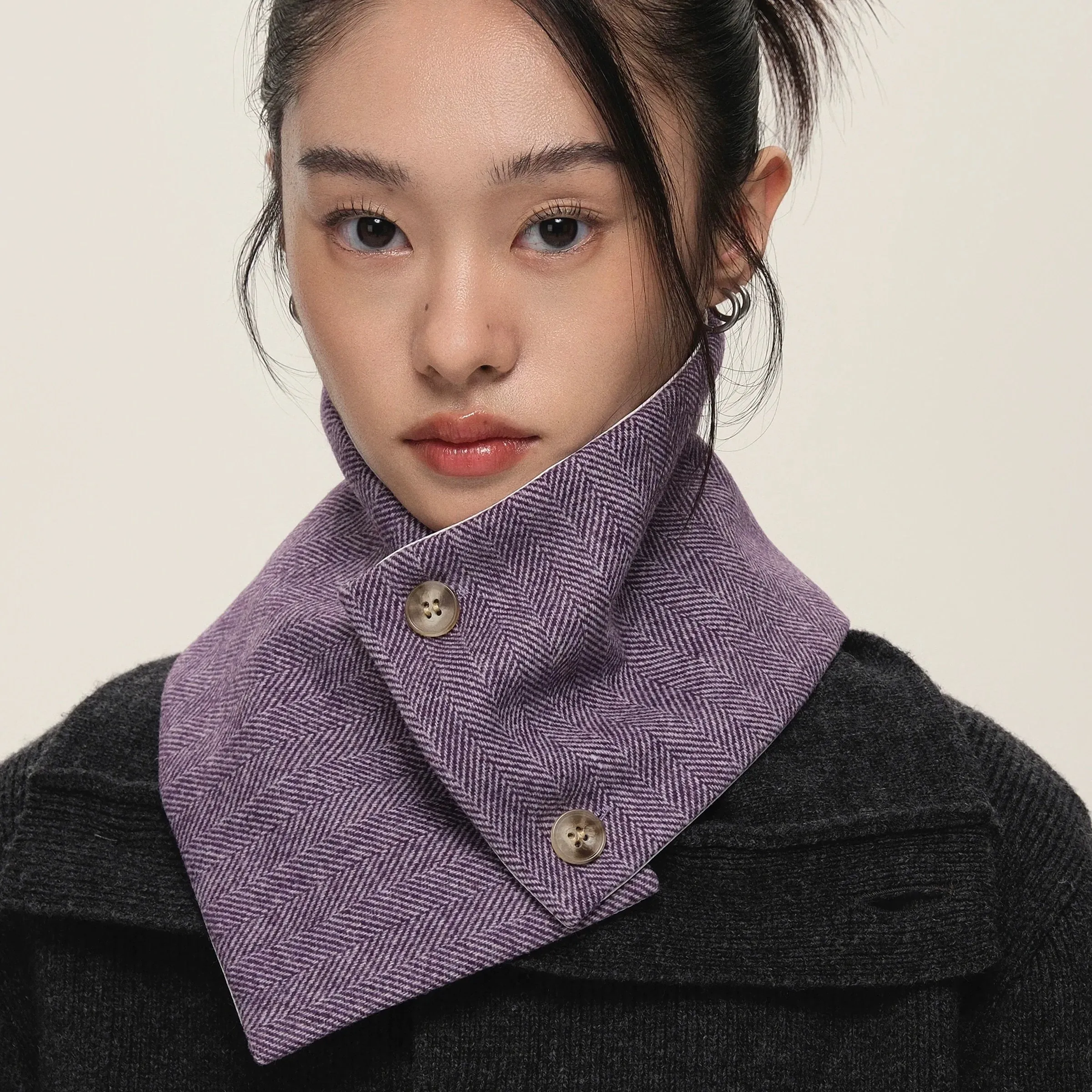 Buttoned Neck Warmer