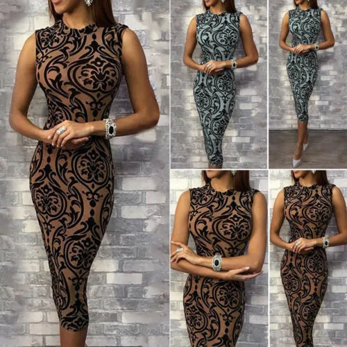 Casual Sleeveless Evening Party Short Dress For Women