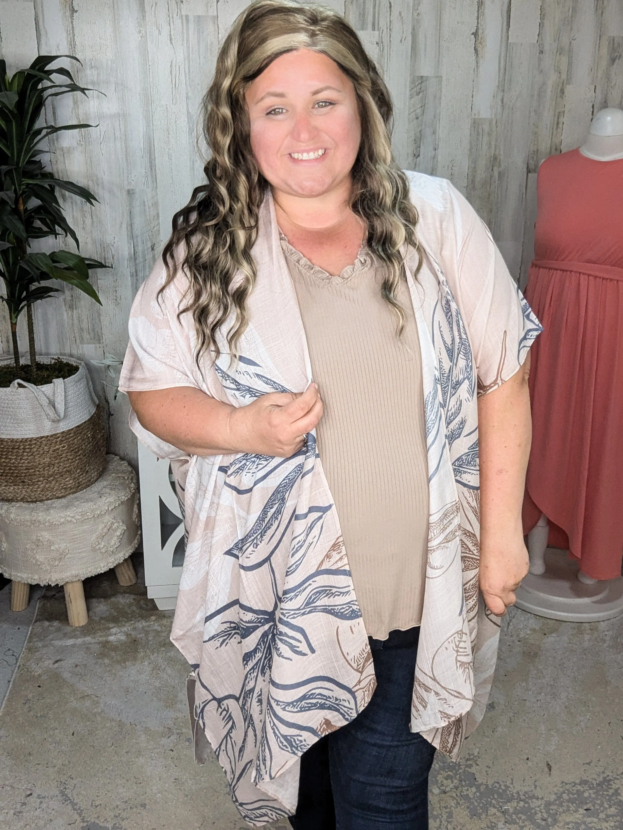 Cheryl Lettuce Ruffle Vneck Tank