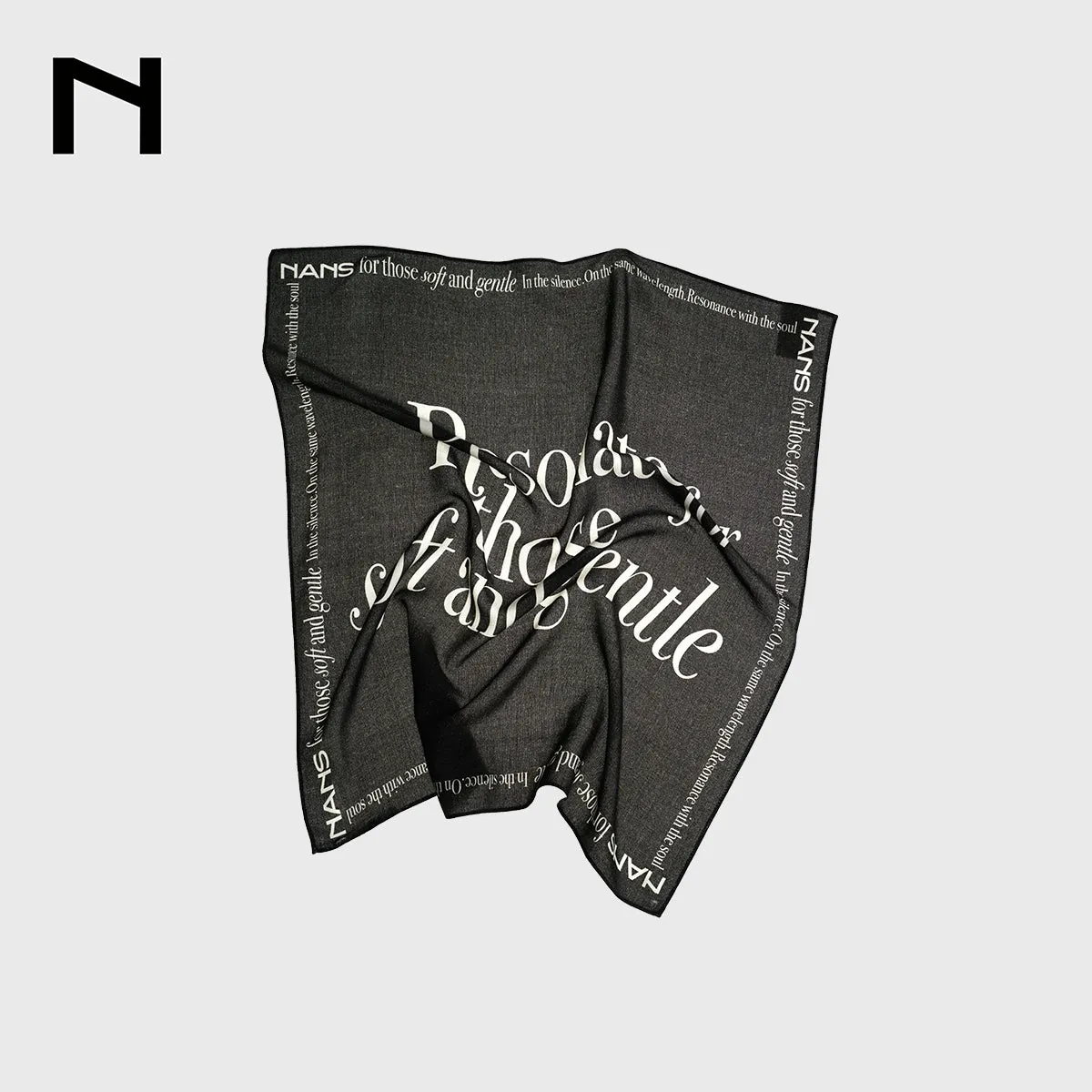 Classic Black and White Square Scarf