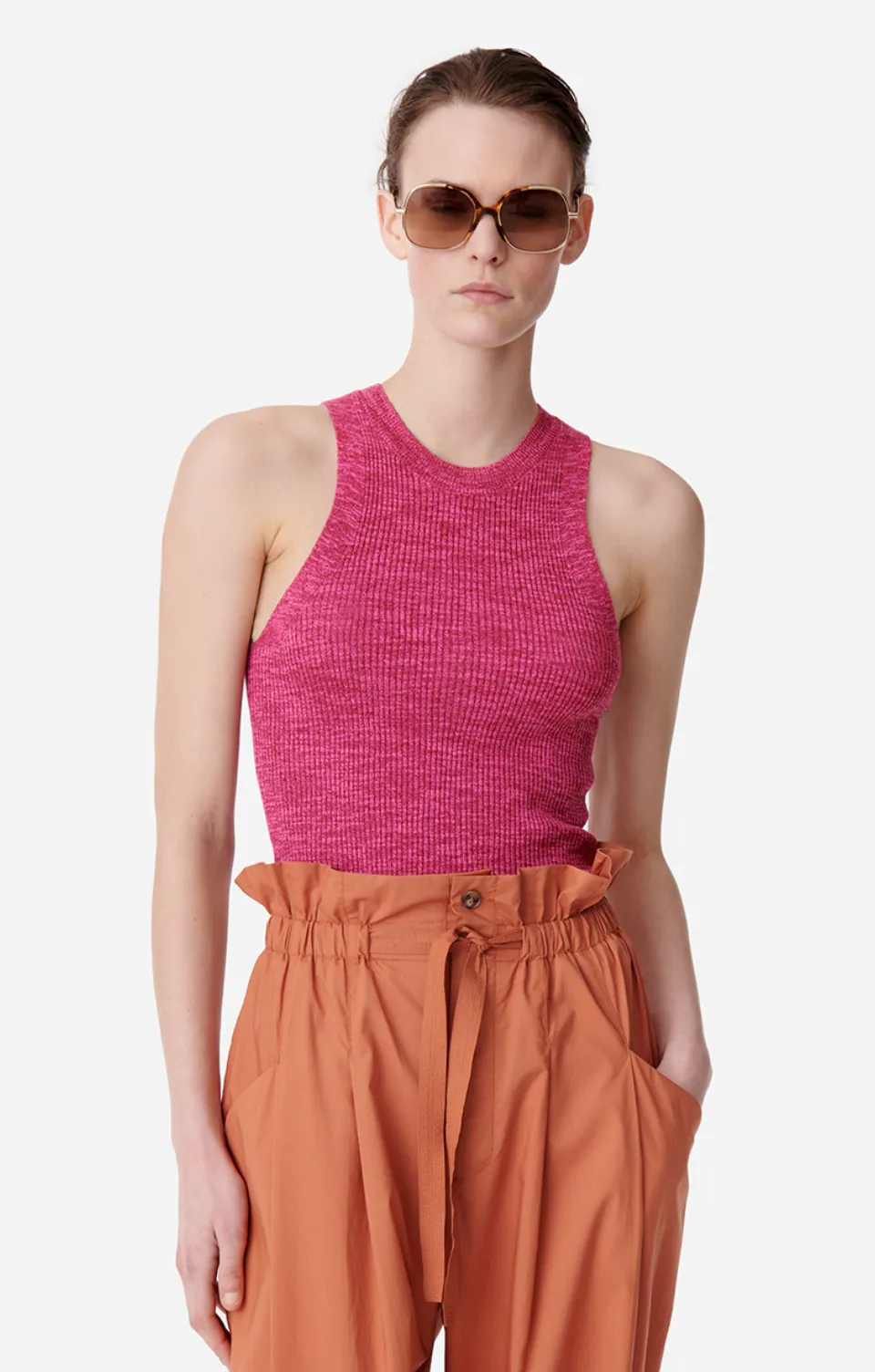 Cranberry Pivoine Tank Top