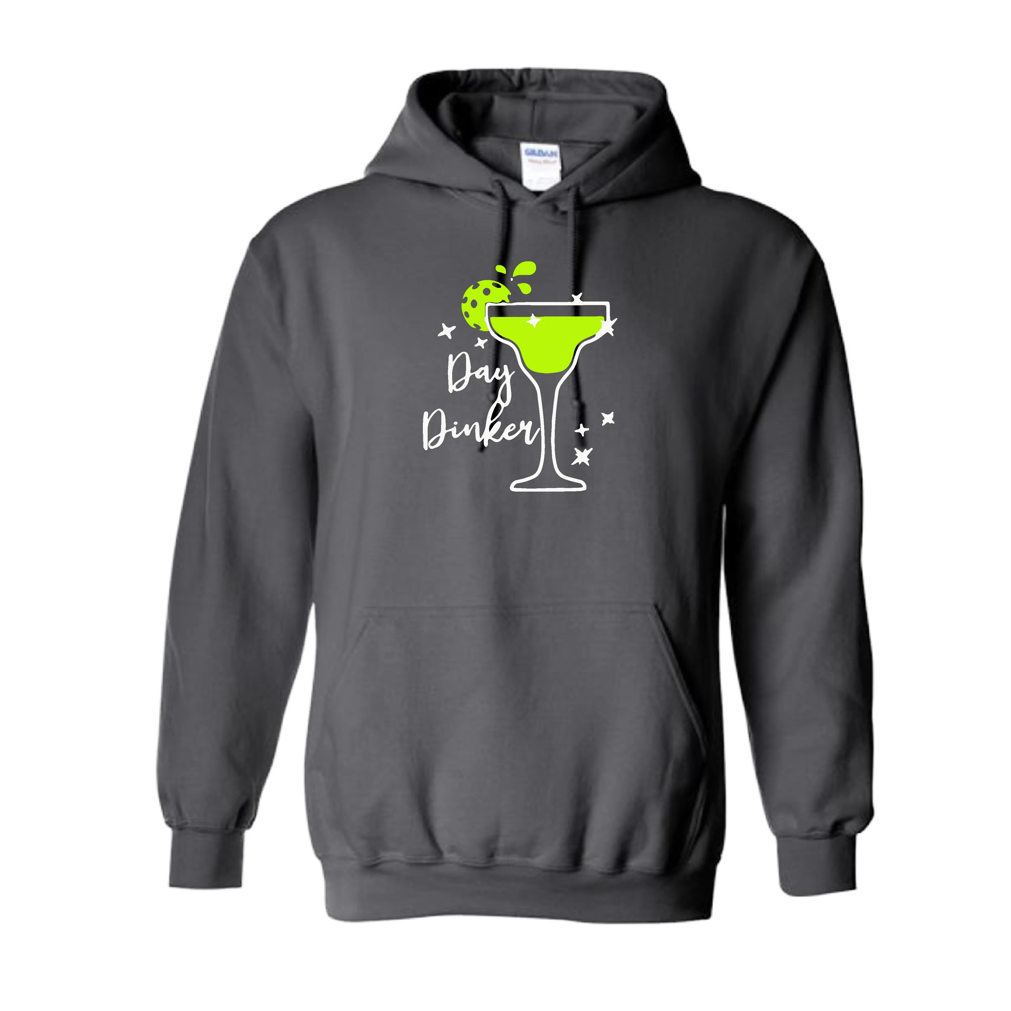 Day Dinker Pickleball Lime | Unisex Hoodie Athletic Sweatshirt | 50% Cotton/50% Polyester