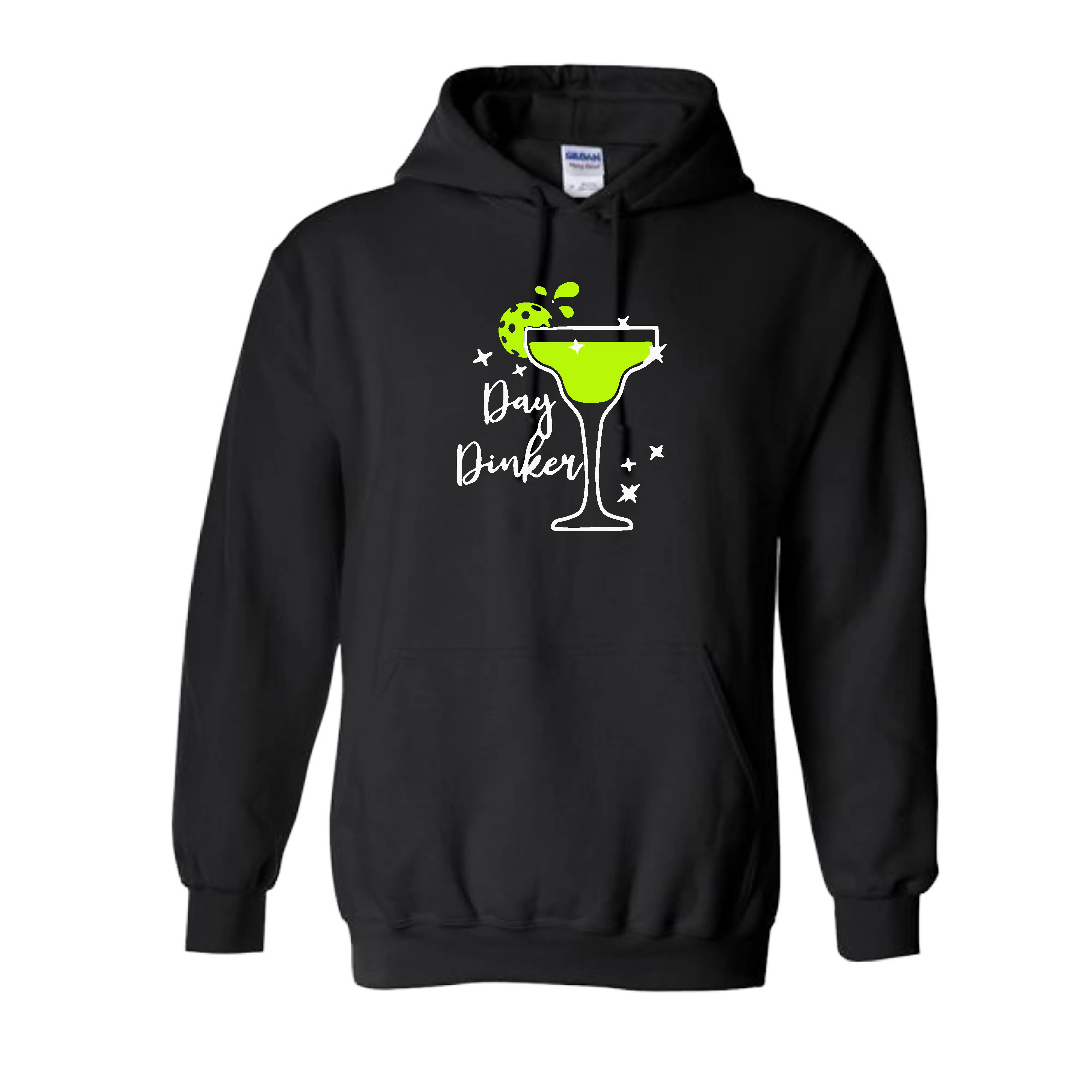 Day Dinker Pickleball Lime | Unisex Hoodie Athletic Sweatshirt | 50% Cotton/50% Polyester