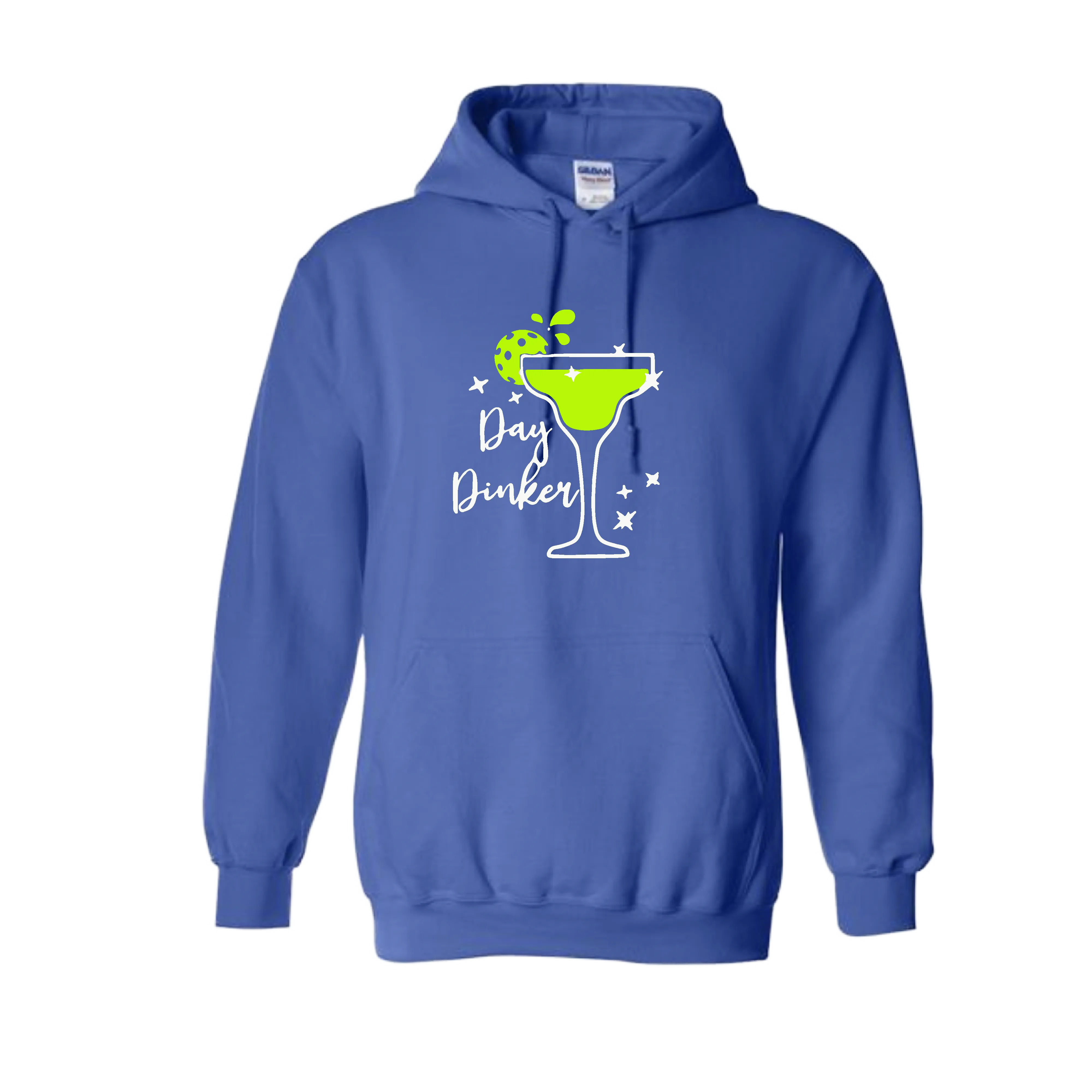 Day Dinker Pickleball Lime | Unisex Hoodie Athletic Sweatshirt | 50% Cotton/50% Polyester