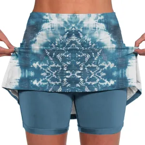 DDAPJ pyju Athletic Skorts for Women High Waist Golf Skorts Plus Size Summer Trendy Floral Printed Tennis Skirt with Shorts