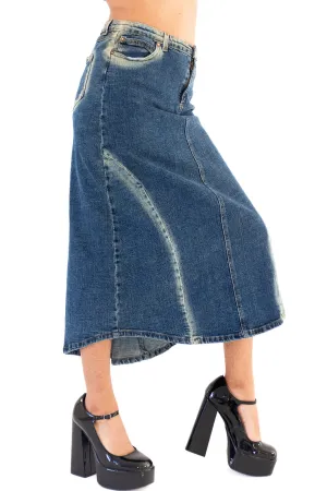 DEADSTOCK 00's BISOU BISOU DENIM MAXI SKIRT