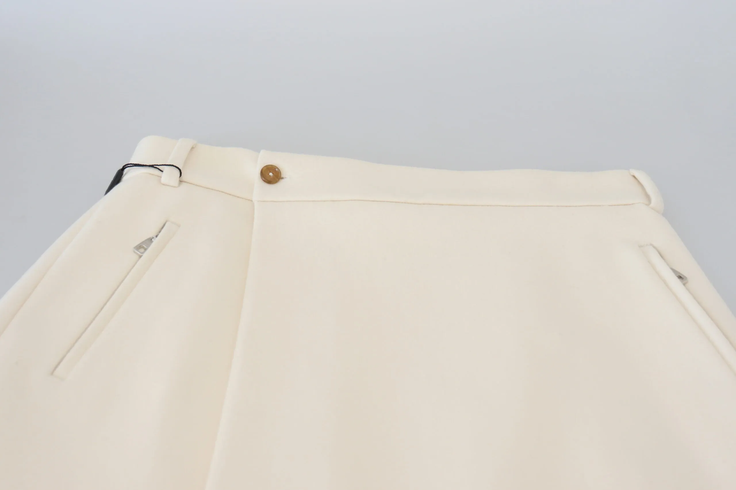 Dolce & Gabbana Elegant High Waist Virgin Wool Skirt