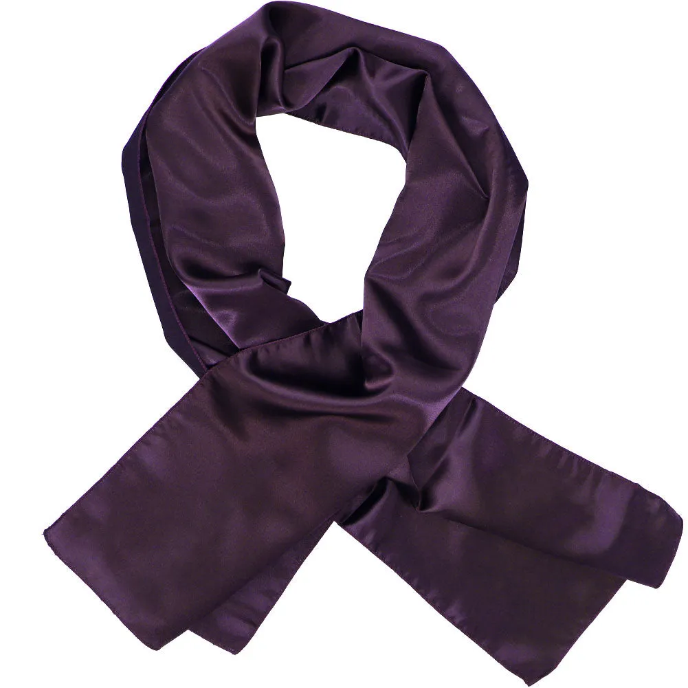 Eggplant Purple Solid Color Scarf