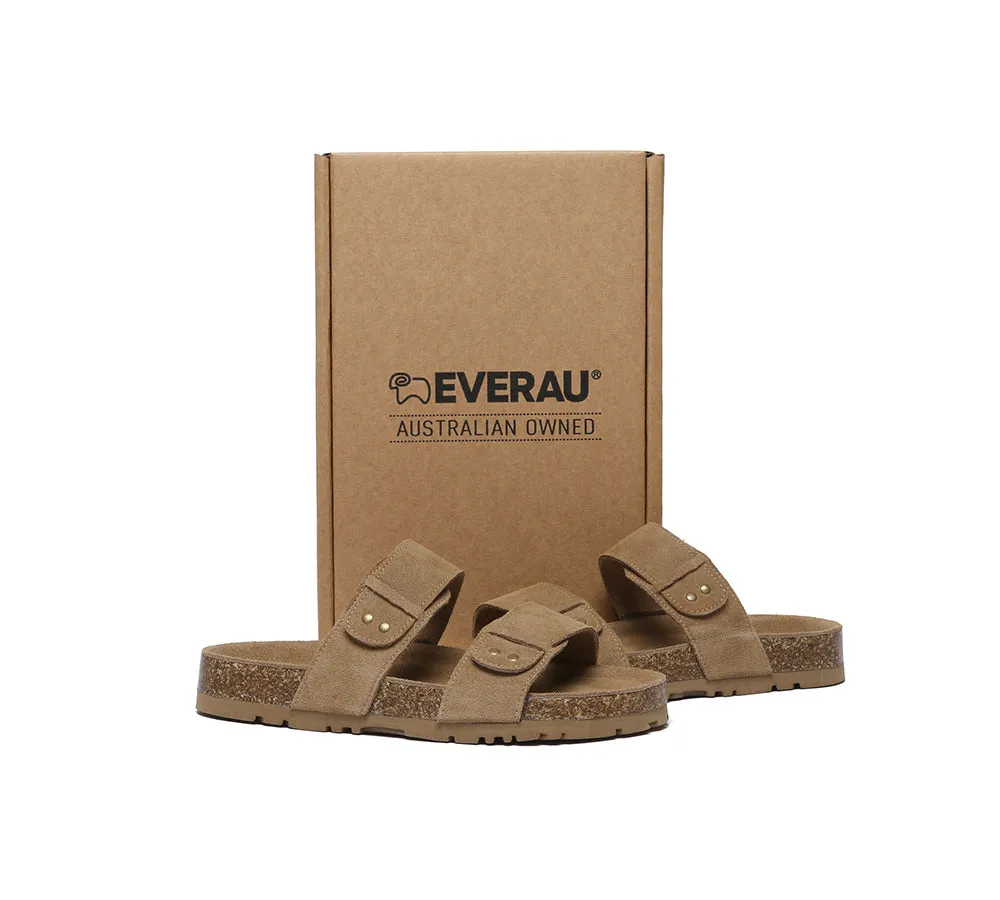 EVERAU® Double Straps Slip-on Summer Sandal Slides Aurelia