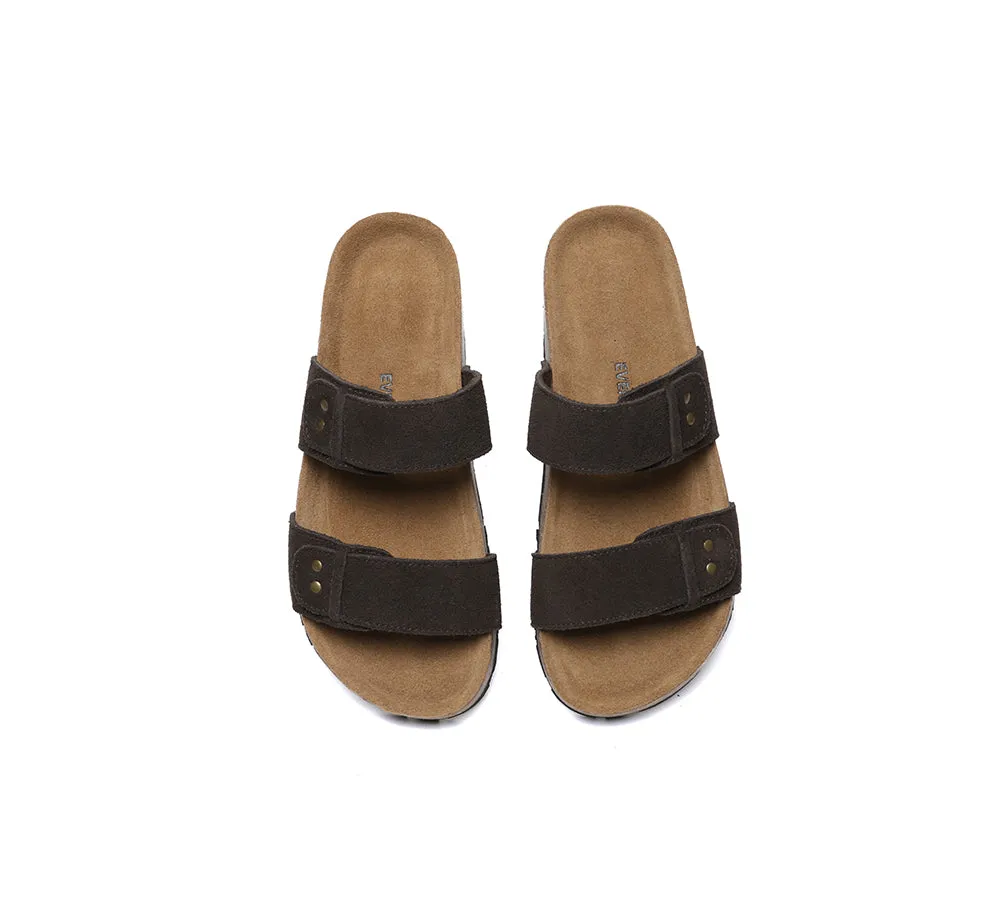 EVERAU® Double Straps Slip-on Summer Sandal Slides Aurelia