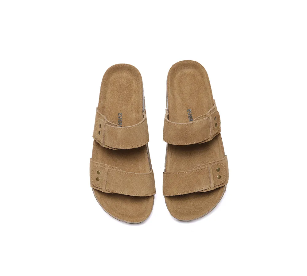 EVERAU® Double Straps Slip-on Summer Sandal Slides Aurelia