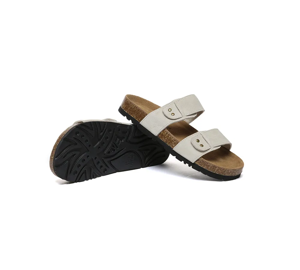 EVERAU® Double Straps Slip-on Summer Sandal Slides Aurelia