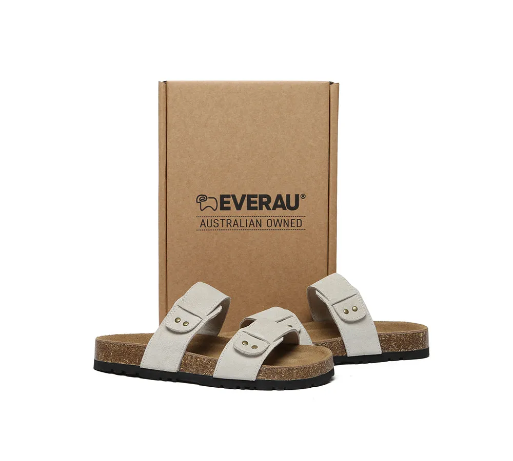 EVERAU® Double Straps Slip-on Summer Sandal Slides Aurelia