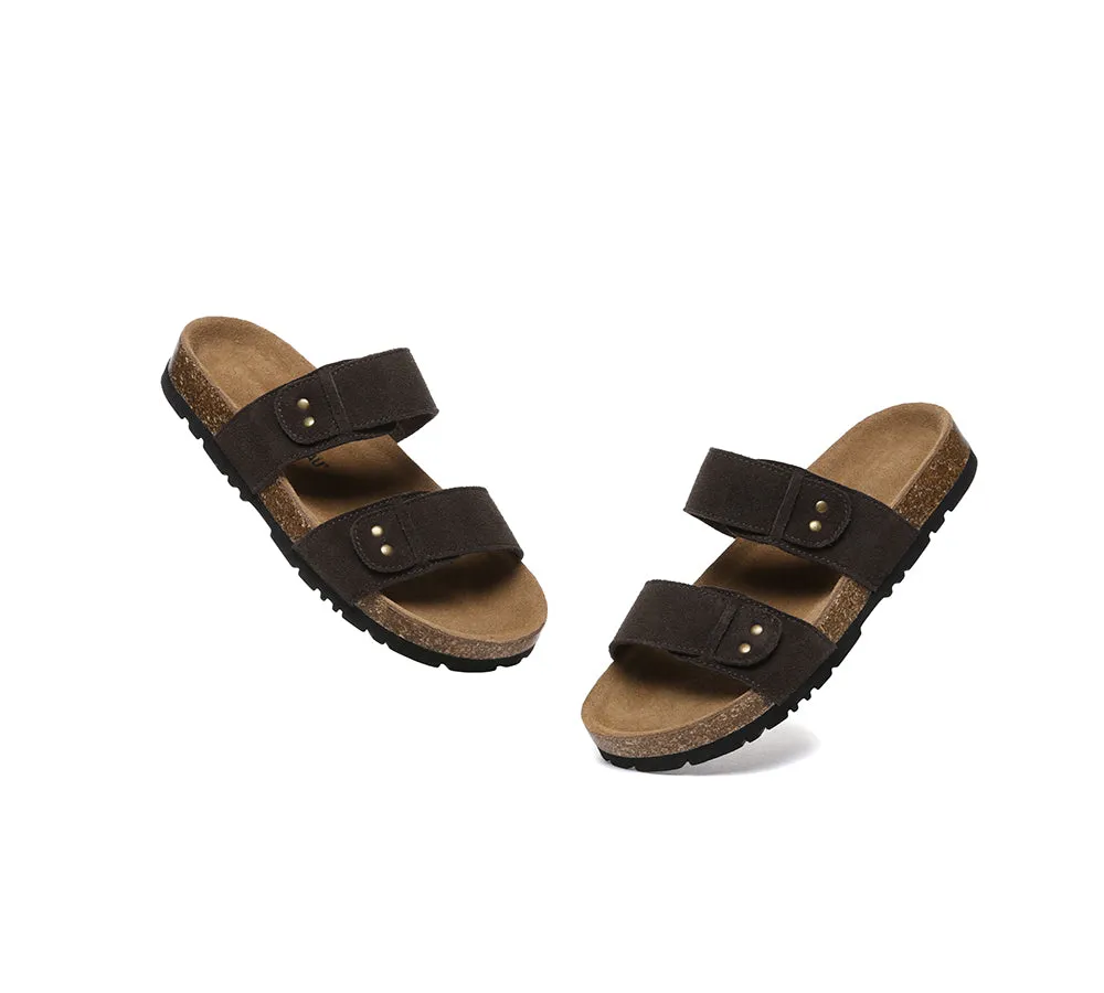 EVERAU® Double Straps Slip-on Summer Sandal Slides Aurelia