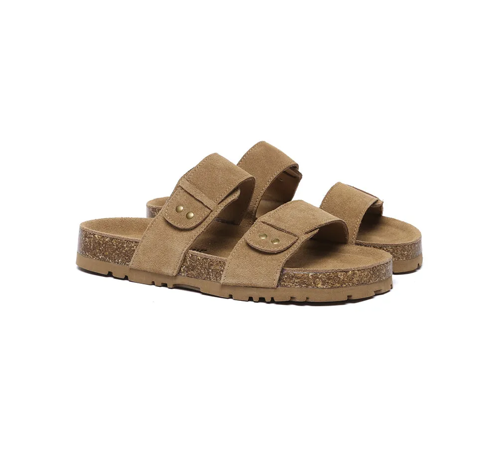 EVERAU® Double Straps Slip-on Summer Sandal Slides Aurelia