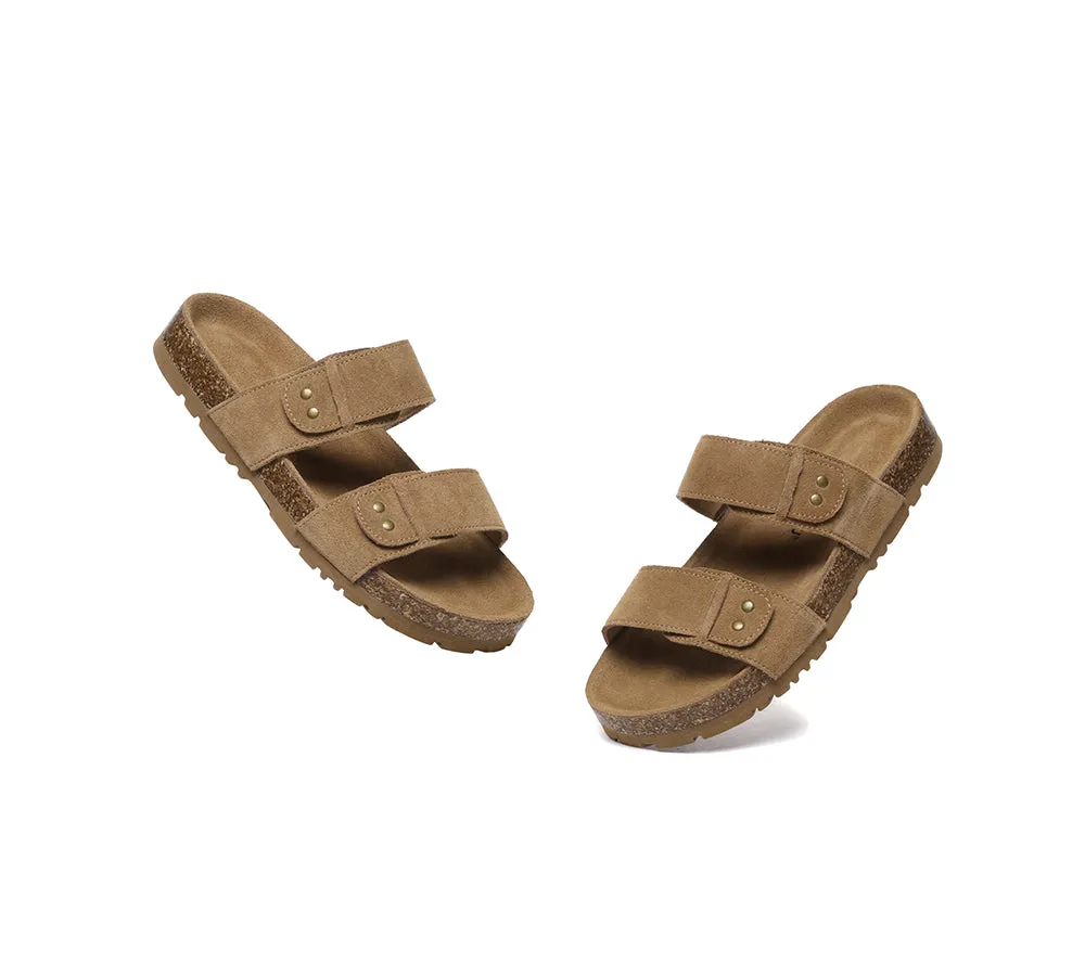 EVERAU® Double Straps Slip-on Summer Sandal Slides Aurelia