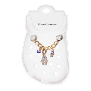 Evil Eye Chain Shoe Charm