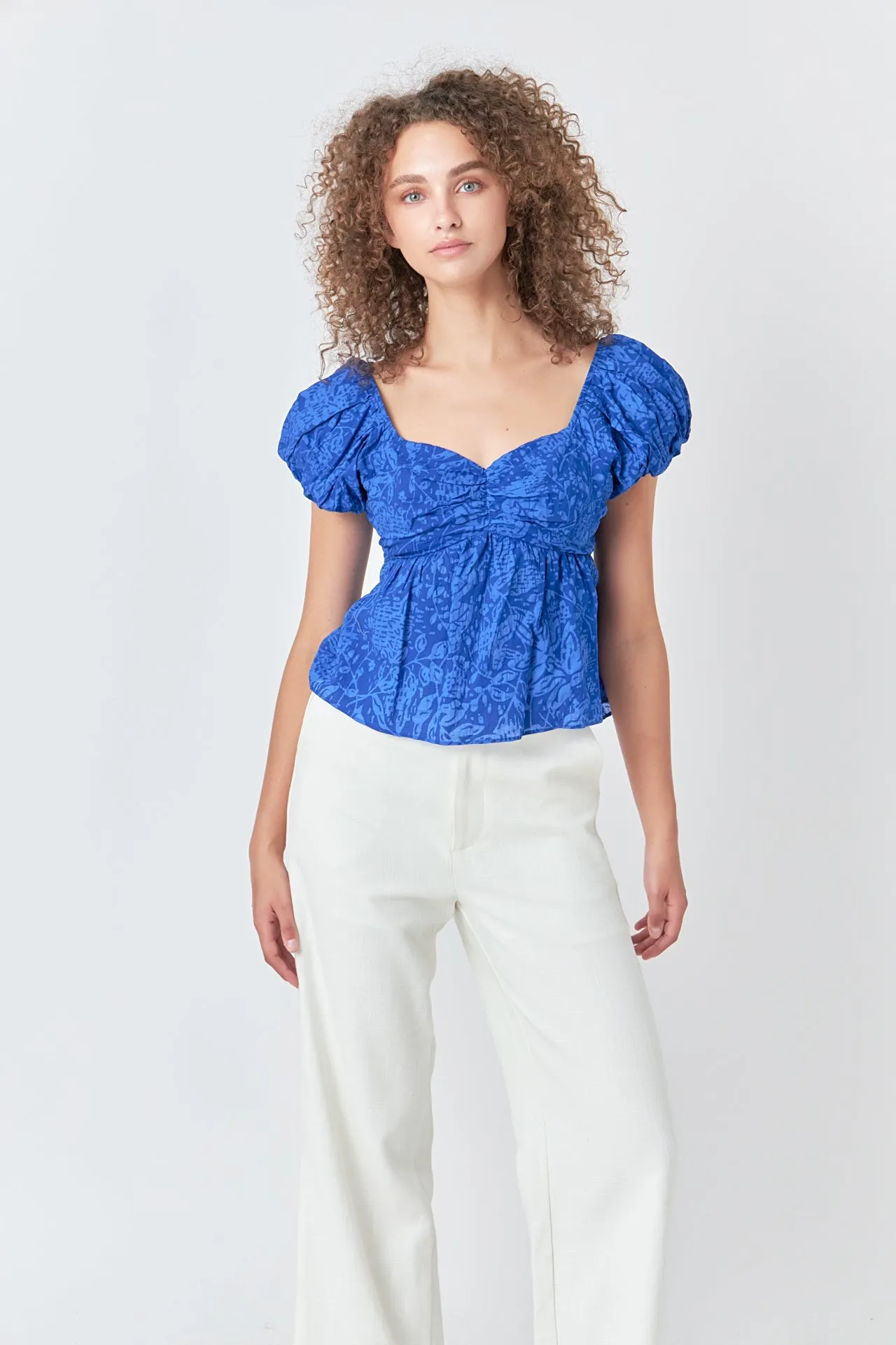Floral Bow Tied Top
