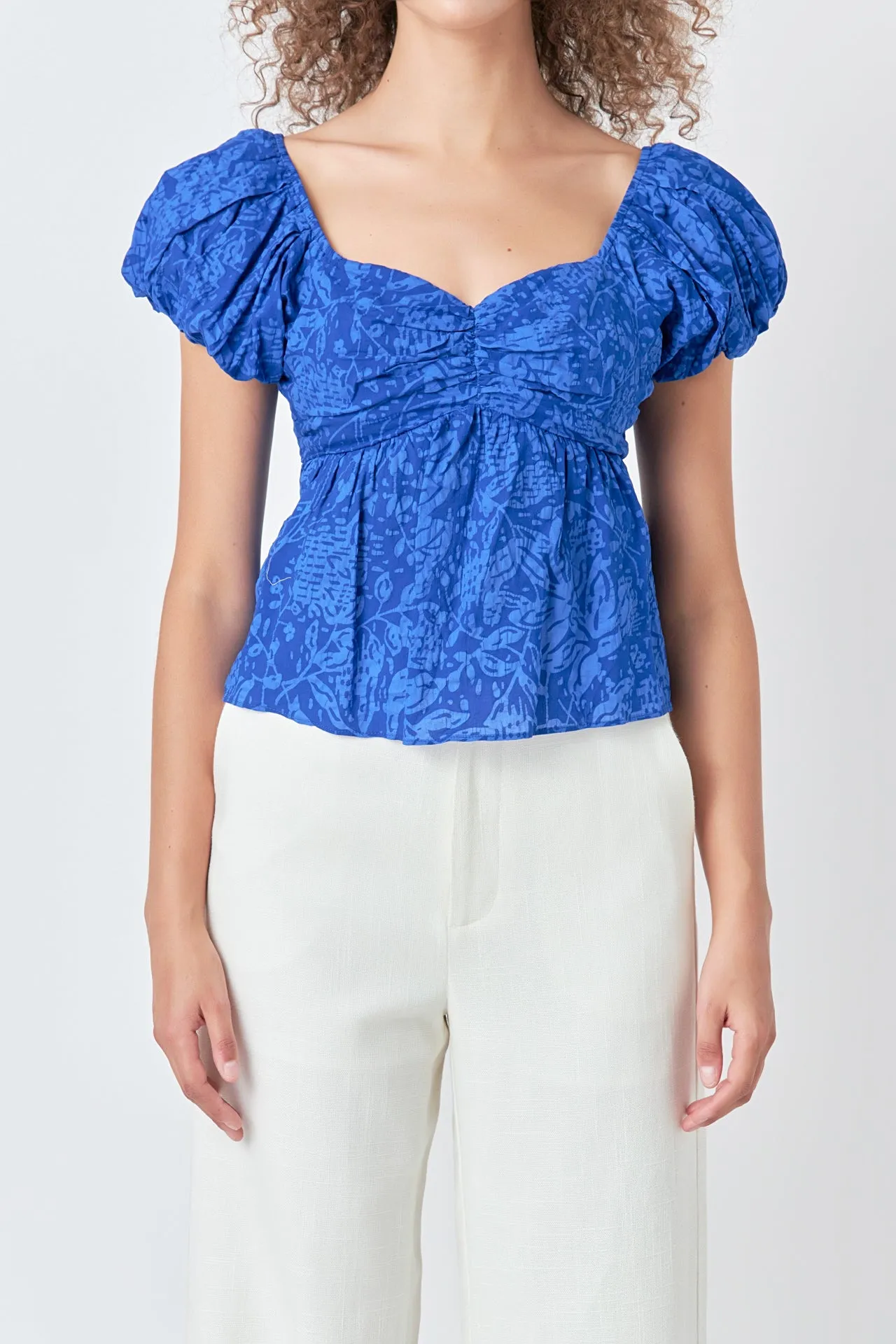 Floral Bow Tied Top