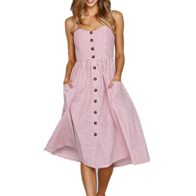 (Free Shipping) Sexy New Women Print Floral Stripe Long dress