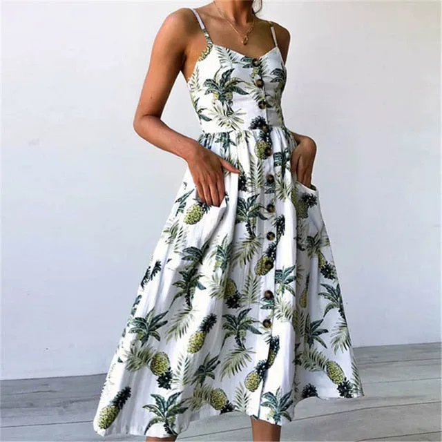 (Free Shipping) Sexy New Women Print Floral Stripe Long dress