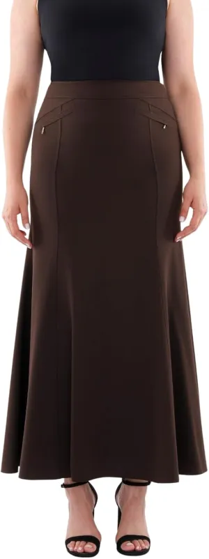 G-Line Mermaid Maxi Skirt - Fishtail Skirt for Women, High Waisted Skirt, Maxi Skirt with Slit, Long Skirts for Women (L-4XL)