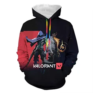 Game Valorant Hoodies - Phoenix Omen 3D Unisex Hooded Pullover Sweatshirt