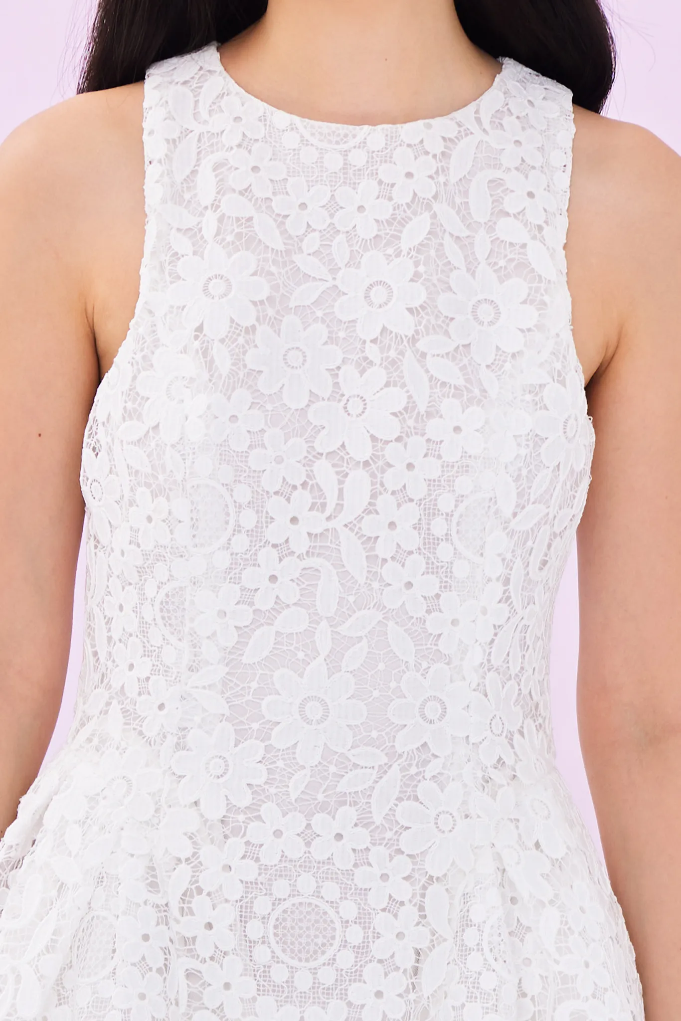 Georgeina White Lace Dress