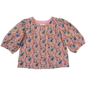 GIRLS BROOKE TOP - MAUVEGLOW VINE FLORAL