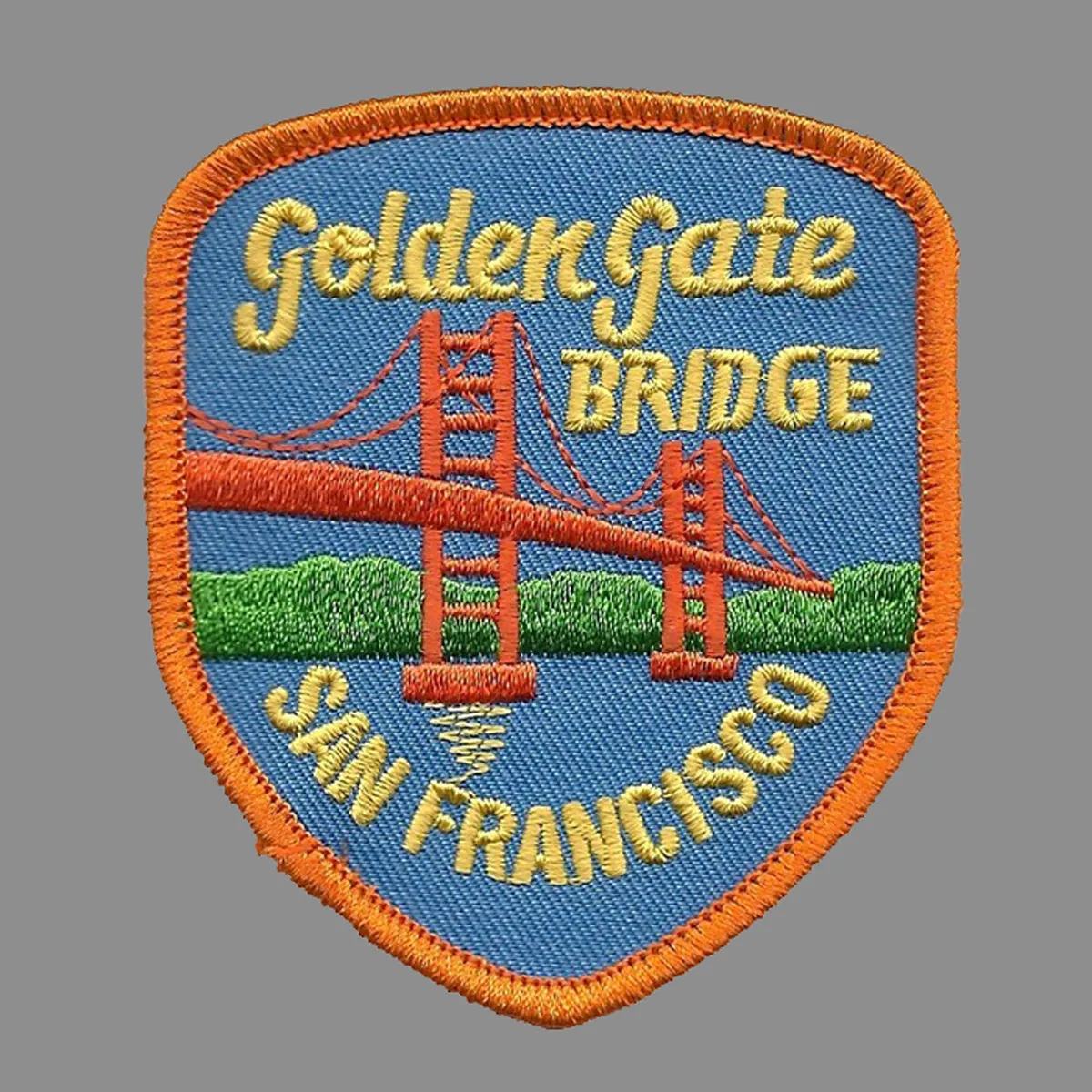 Golden Gate Bridge San Francisco Patch Iron On California Souvenir - Badge Emblem Applique Accessory